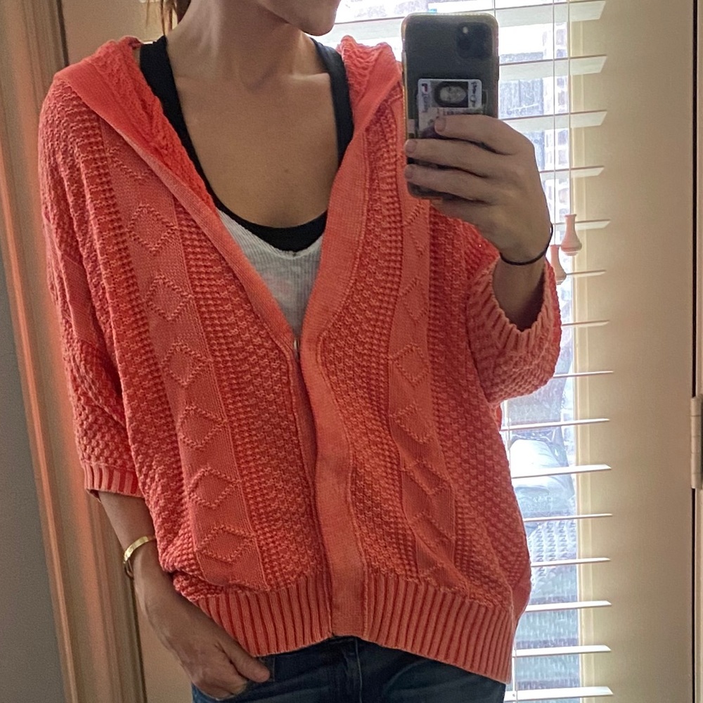Free People | oversized slouchy cable knit cardi